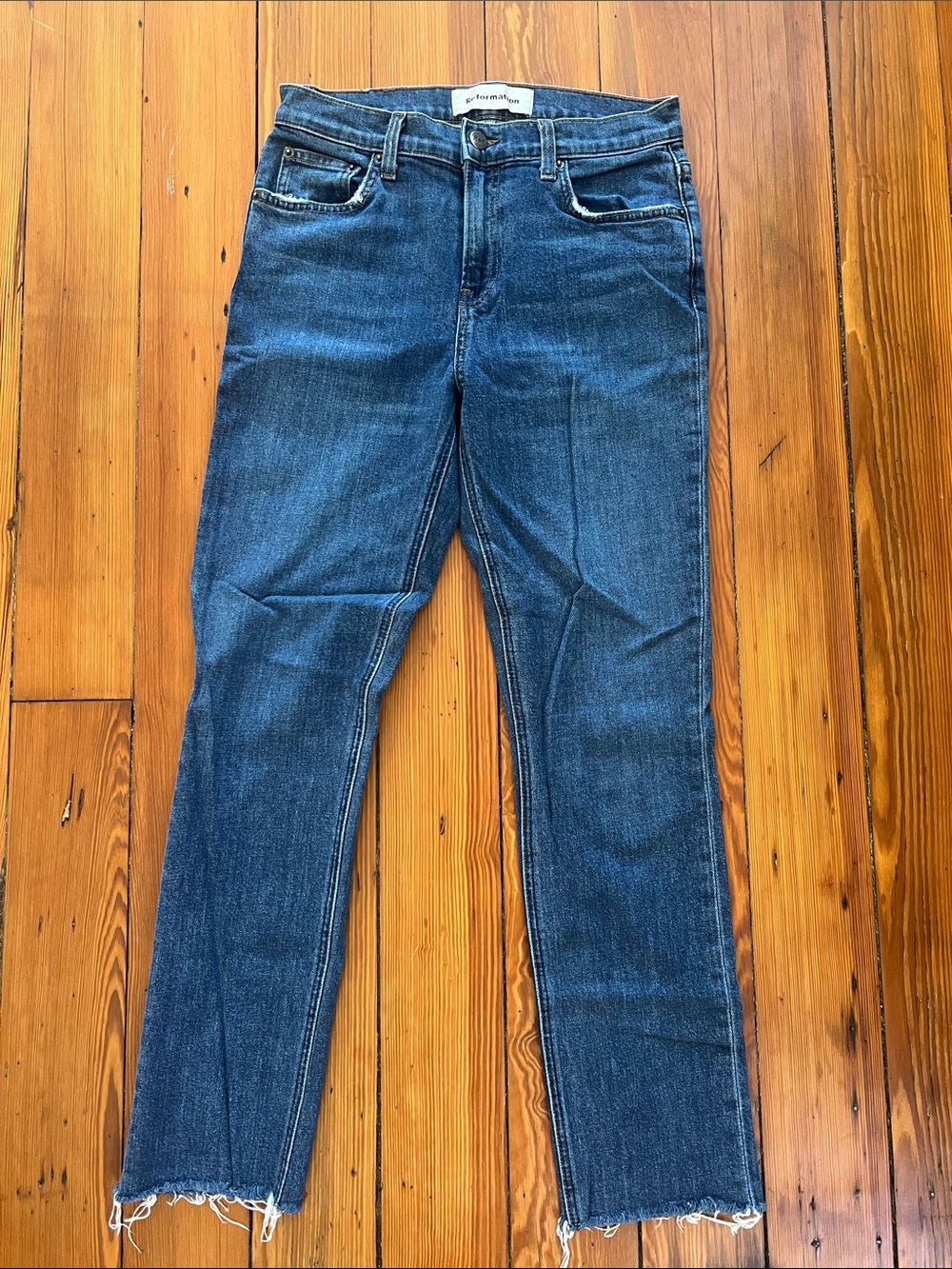 Reformation Mid Rise Slim Jeans